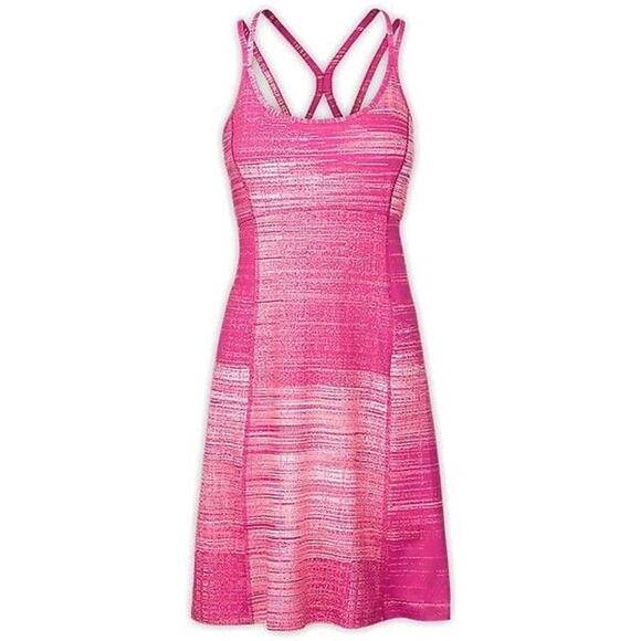 The North Face Pink Strappy Back Stripe - Heathered Mini Dress - Medium - Picture 1 of 11